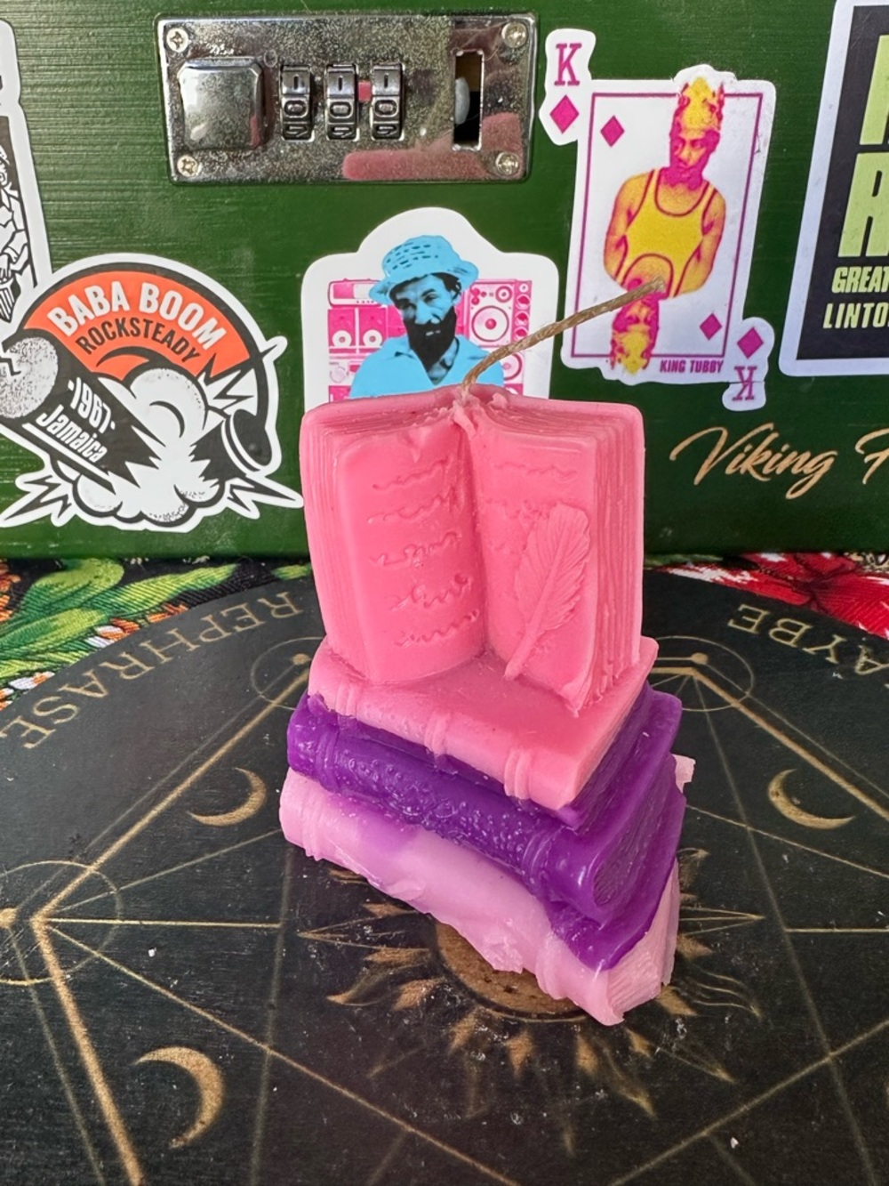 The Grimoire Candle – Hand Poured Spell Book with Quill